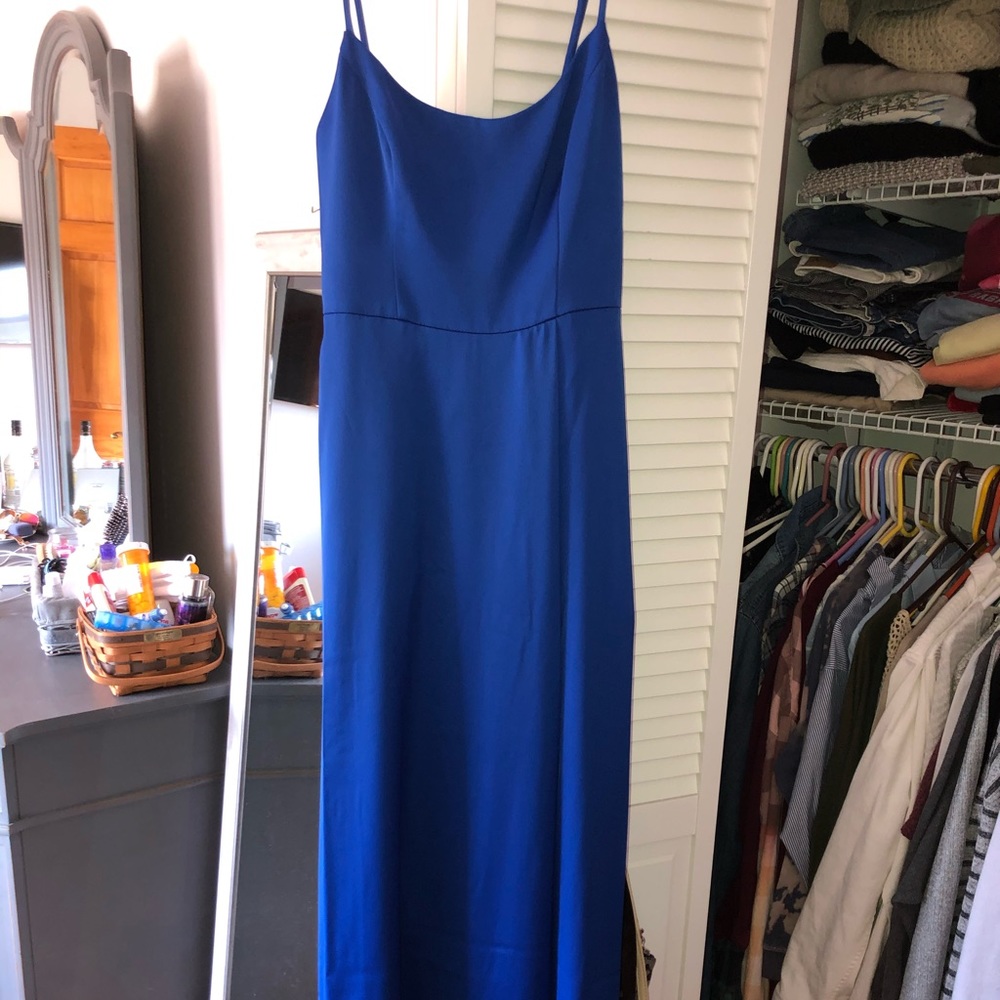 Floor length bridesmaid dress